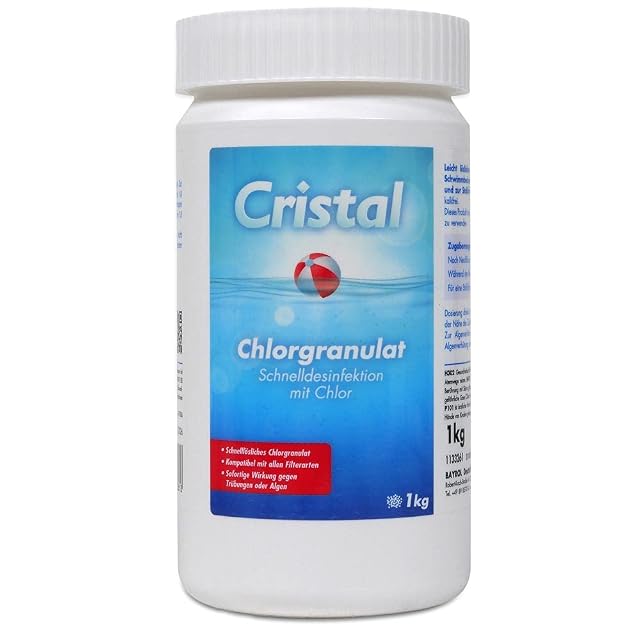 Cristal schnell lösliches Chlorgranulat für die Stoßchlorung, Ein-Kilogramm-Gebinde