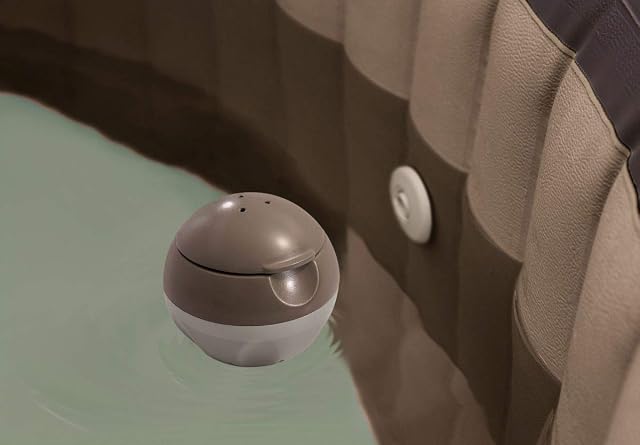 Brauner schwimmender Intex-Chlorspender für aufblasbare PureSpa-Whirlpools
