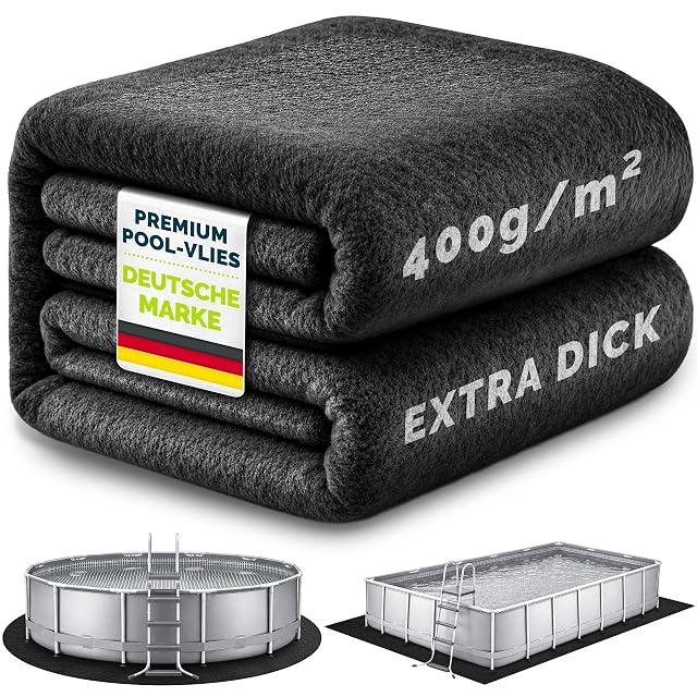 Runde tillvex Geotextil-Poolunterlage von 400 Zentimetern Durchmesser mit 400 Gramm je Quadratmeter