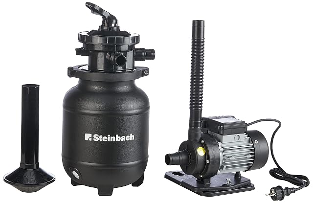 Steinbach-Active-Balls+-Filteranlage mit Sieben-Wege-Ventil und Manometer