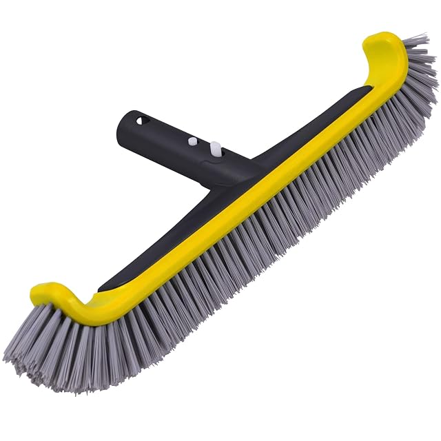 POOLAZA beschwerter Hand-Saugkopf für Becken, 35 cm breit, auf acht Rollen